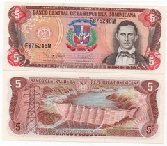 Домініканська Республіка - 5 Pesos Oro 1995 - P. 147a - UNC