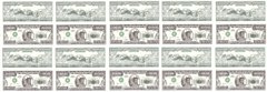 США - 10 шт х 1000000 Dollars 2001 - Сувенир - UNC