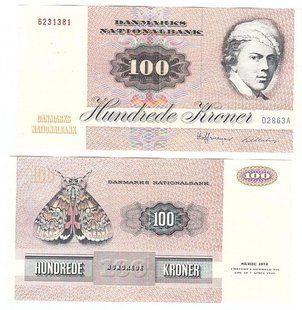 Данія - 100 Kroner 1986 - P. 51p - XF