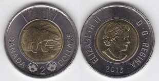 Канада - 2 Dollars 2016 - UNC