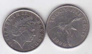 Бермудские острова / Бермуды - 25 Cents 1999 - VF