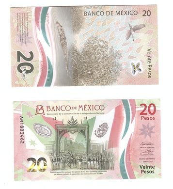 Мексика - 20 Pesos 24.5. 2021 - P. W132 1-2021(4) - UNC