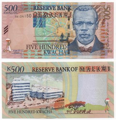 Малаві - 500 Kwacha 2001 - P. 48a - UNC