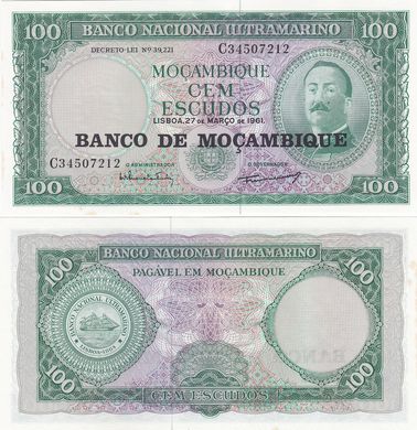 Мозамбік - 100 Escudos 1961/776 - Pick 117 - UNC