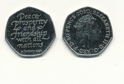 United Kingdom / England / Great Britain - 50 Pence 2020 - Brexit - UNC