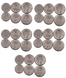 Сахарська АДР - 5 шт х набір 3 монети 1 2 5 Pesetas 1992 - UNC