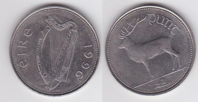 Ірландія - 1 Pound 1996 - VF