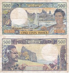 French Pacific Terr. - 500 Francs 1990 - 2012 - P. 1d - serie H010 69276 - F