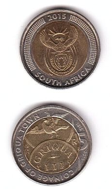 ЮАР - 5 Rand 2015 - Coinage of Griqua Town - aUNC / UNC