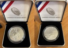 США - 1 Dollar 2024 - P - Гарриет Табман / Tubman - comm. срібло - в коробочке с сертификатом - UNC