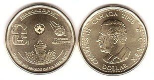 Canada - 1 Dollar 2026 - FIFA World Cup 2026 - not color Cover - UNC