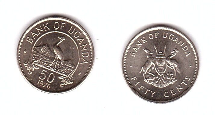 Уганда - 50 Cents 1976 - aUNC