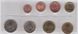 Греция - набор 8 монет 2 5 10 20 50 Cent 1 2 Euro 2002 - 2003 - aUNC