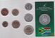 ПАР - набір 7 монет 5 10 20 50 Cents 1 2 5 Rand 2008 + жетон - у блістері - UNC