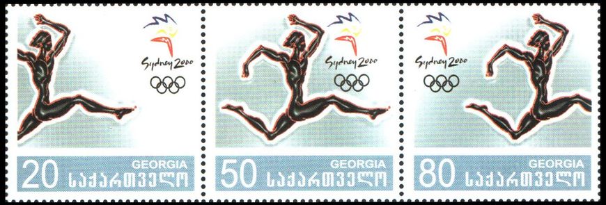 3191 - Грузия - 2000 - Сидней - набор 3 марки - MNH