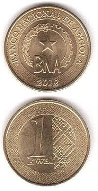 Angola - 5 pcs х 1 Kwanza 2012 - XF