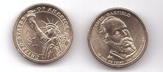 США - 1 Dollar 2011 - P - Джеймс Гарфилд / James Garfield - UNC
