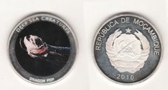 Мозамбик - medal 2010 - Dragon - fish - VF