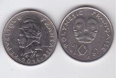 Французская Полинезия - 10 Francs 2014 - VF