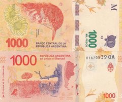 Аргентина - 1000 Pesos 2017 - Serie OA - P. 366(1) - UNC