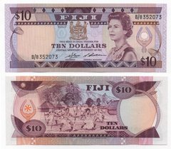 Фиджи - 10 Dollars 1986 - P. 84 - UNC