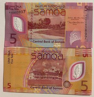 Samoa - 5 Tala 2023 - Polymer - s. AA - UNC