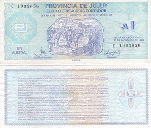 Argentina - 1 Austral 1988 - P. S2403 - XF