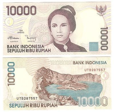 Індонезія - 10000 Rupiah 1998 / 2004 - P. 137g - UNC