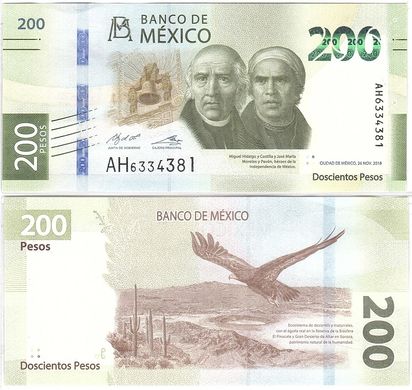 Мексика - 200 Pesos 2018 ( 2019 ) - UNC