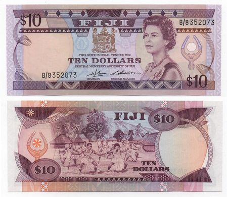 Fiji - 10 Dollars 1986 - P. 84 - UNC