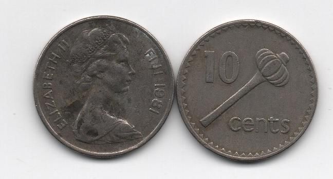 Fiji - 10 Cents 1981 - VF