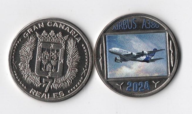 Fantasy - Gran Canaria - 7 Reales 2024 - Airbus A380 / Аеробус А380 - UNC