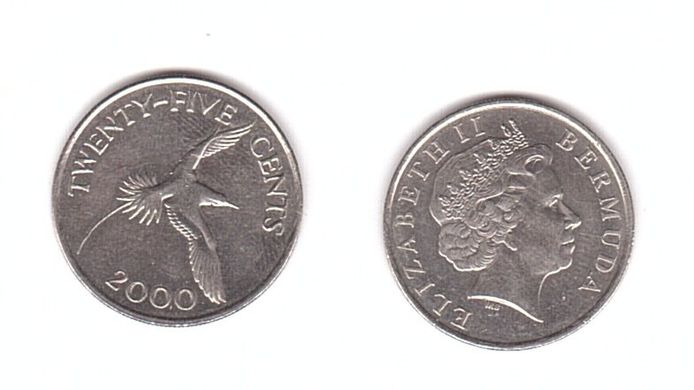 Bermuda - 25 Cents 2000 - XF