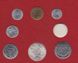 Vatican - set 7 coins 1 2 5 20 50 100 ( 500 silver ) Lire 1975 - holy year - in holder - aUNC