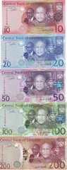 Лесото - набір 5 банкнот 10 20 50 100 200 Maloti 2010 - 2019 - UNC