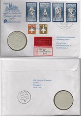 Germany - 5 Mark 1989 - Deutche Post Philatelia 89 - ceramic token - in an envelope