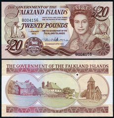 Фолклендские острова - 20 Pounds 2011 - P. 19 - UNC