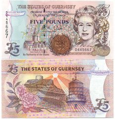 Guernsey - 5 Pounds 2008 ( 1996 ) - Pick 56c - sign. Clark - UNC