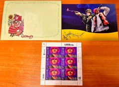 2335 - Ukraine - 2023 - Kalush. Eurovision sheet of 6 stamps L - postcard, envelope - Postal set