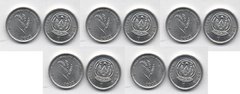 Руанда - 5 шт х 1 Franc 2003 - UNC