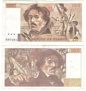 Франція - 100 Francs 1979 - P. 154a - VF