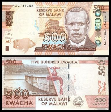 Malawi - 5 pcs x 500 Kwacha 2014 - P. 66 - UNC