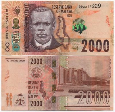 Малаві - 2000 Kwacha 2022 - P. W70 (1.10.2022) - UNC