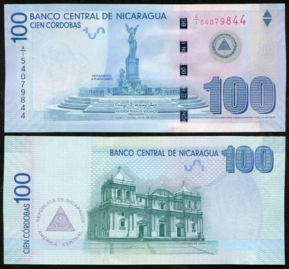 Никарагуа - 100 Cordobas 2007 / 2012 - Pick 208 - comm. - UNC