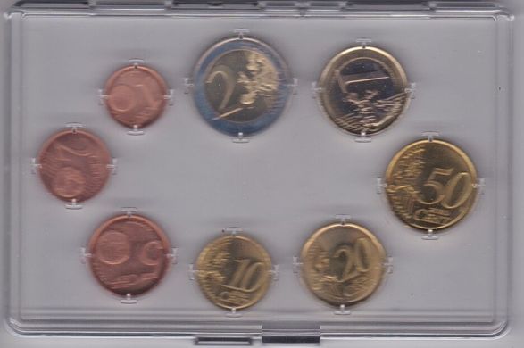Estonia - set 8 coins 1 2 5 10 20 50 Cent 1 2 Euro 2011 - in a box - UNC