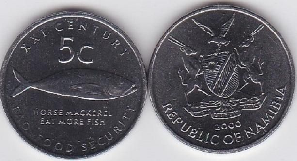 Намібія - 5 Cents 2000 - FAO - UNC