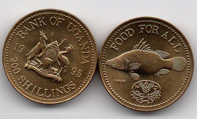 Uganda - 200 Shillings 1995 - FAO - UNC