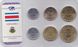 Коста-Ріка - набір 6 монет 5 10 25 50 100 500 Colones 2003 - 2007 - у блістері - UNC