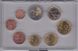Эстония - набор 8 монет 1 2 5 10 20 50 Cent 1 2 Euro 2011 - в коробочке - UNC