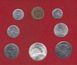 Ватикан - набор 8 монет 1 2 5 10 20 50 100 ( 500 серебро ) Lire 1975 - Священный год - на картонке - aUNC / XF